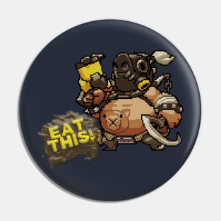 Overwatch - 16-Bit Roadhog Quote Pin