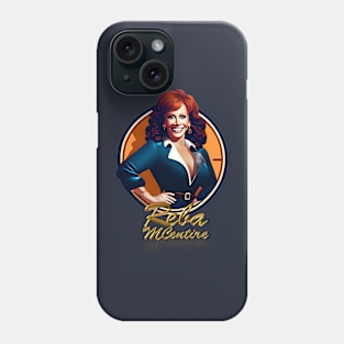 Reba McEntire | Retro Cartoon Gold Text Phone Case