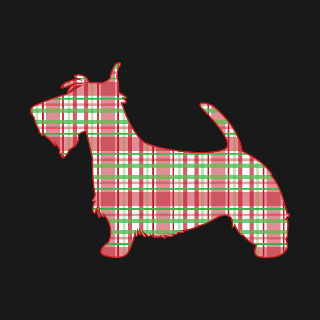 Scottish Terrier in Plaid by PenguinCornerStore