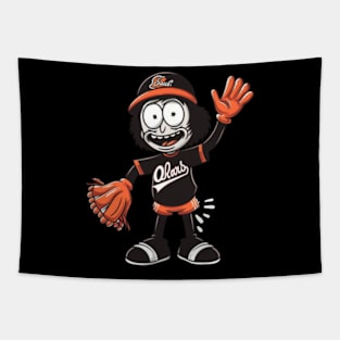 Rick'S Reroutes To Orioles Design Tapestry