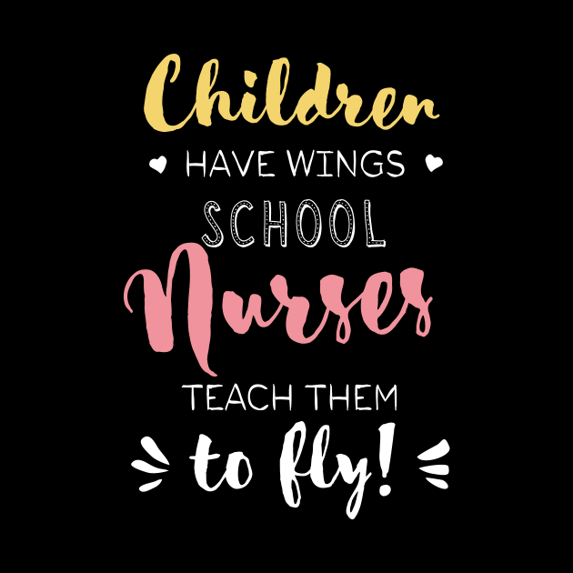 School Nurse Gifts - Beautiful Wings Quote by BetterManufaktur