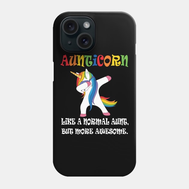 Aunticorn like a normal Aunt Phone Case by Work Memes