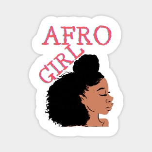 Afro girl Beautiful woman Magnet