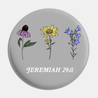 Jeremiah 29:11 Wildflowers Bible Verse Pin