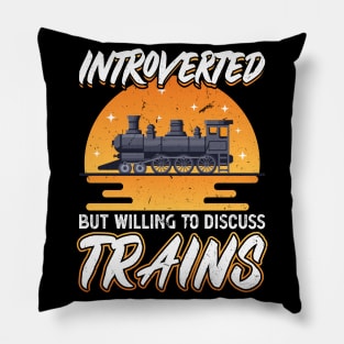 Discuss Trains Model Train Pillow