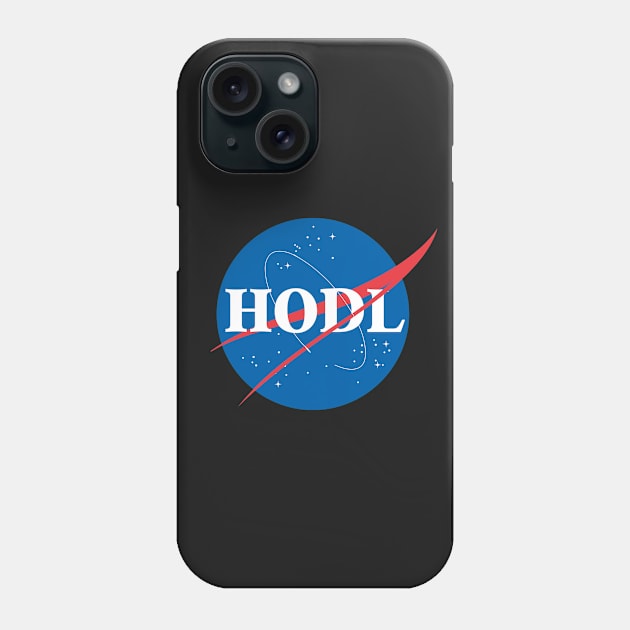 HODL Nasa Mashup Phone Case by boldifieder