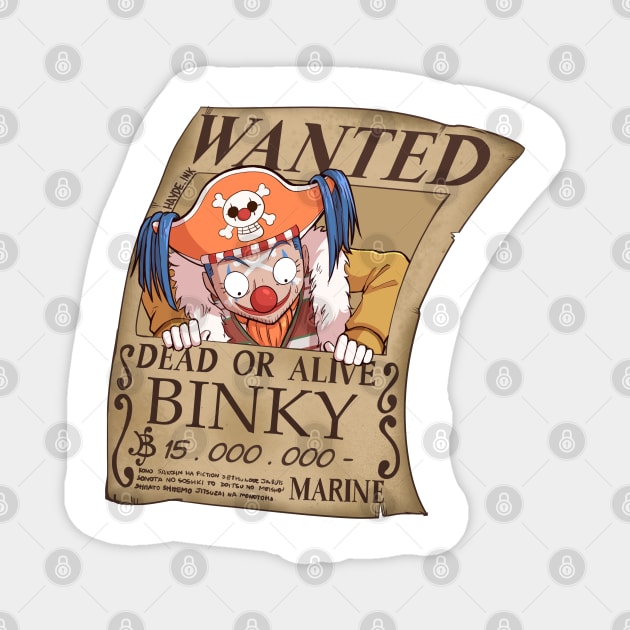 Wanted Binky Magnet by Hayde