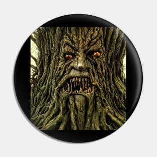 Oak Tree Horror Pin
