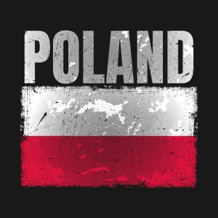 Distressed Poland Flag Graphic Gifts for Men Women Polak Polish T-Shirt