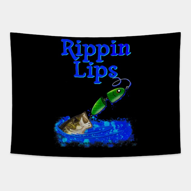 Rippin lips Tapestry by Chillateez 