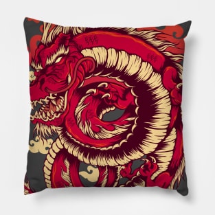 The Red Dragon Pillow