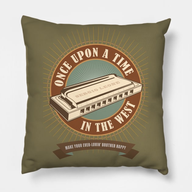 Once Upon a Time in the West - Alternative Movie Poster Pillow by MoviePosterBoy