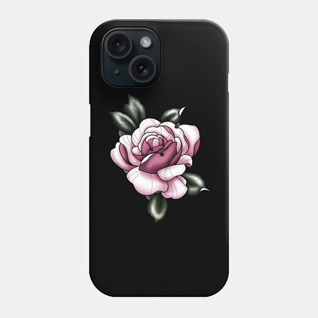 pink rose Phone Case by Stephanie Francoeur Art