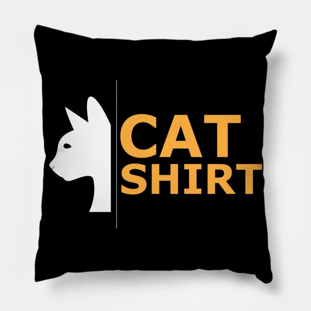 Cat Shirt Pillow by KC Happy Shop