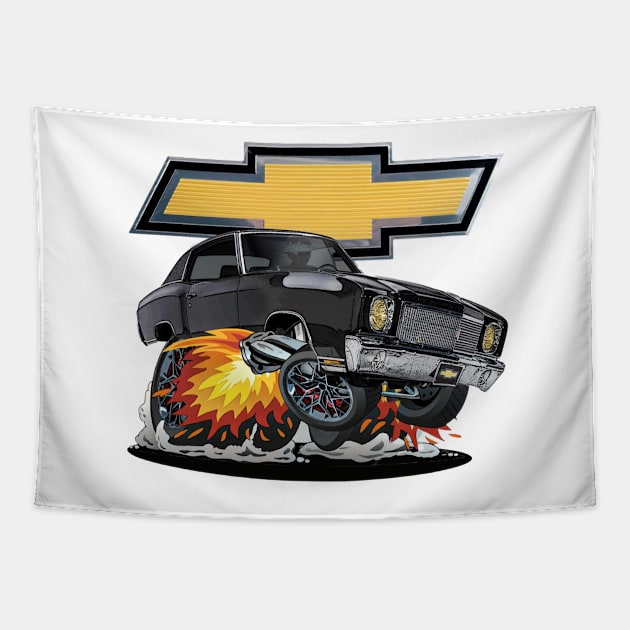 Monte Madness - 1970 Chevy Monte Carlo Tapestry by Wilcox PhotoArt