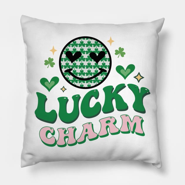 LUCKY CHARM Pillow by MZeeDesigns