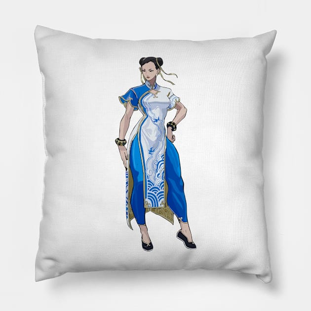 Chun Li - Street Fighter 6 Pillow by peculiarbutcute