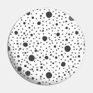 Black Circles in Space | Abstract Art Design | Black and White Pin