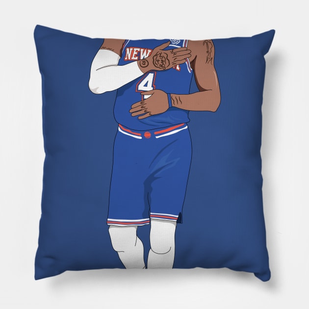 Derrick Rose Knicks Pillow by xavierjfong