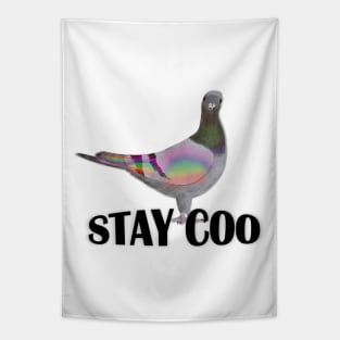 Stay Coo says the Pigeon Tapestry