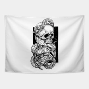 skull & snake Tapestry