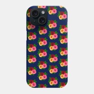 Bouquet of pink yellow and red roses floral pattern Phone Case