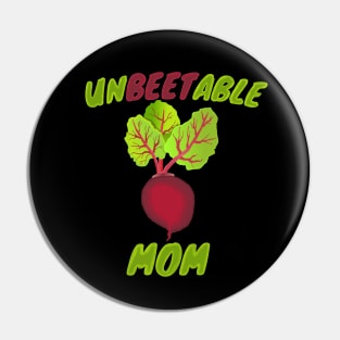 Unbeetable Mom Beet Design Pin