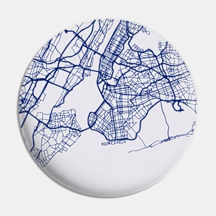 NYC Streets Blue Map Pin