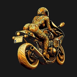 Motorcycle Girl Design T-Shirt