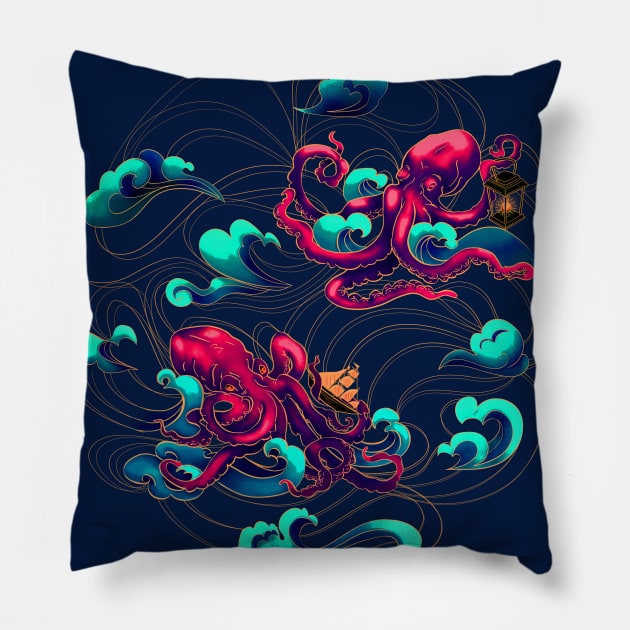 Octopus Pillow by Lyara Costa