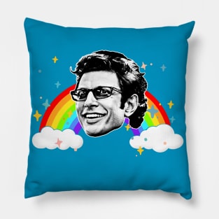 Jeff Goldblum Retro 80s Styled Aesthetic Design Pillow