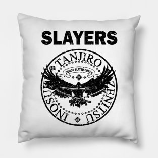 DEMON SLAYER: THE SLAYERS LOGO (GRUNGE STYLE) Pillow