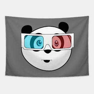 Panda - 3D Glasses Tapestry