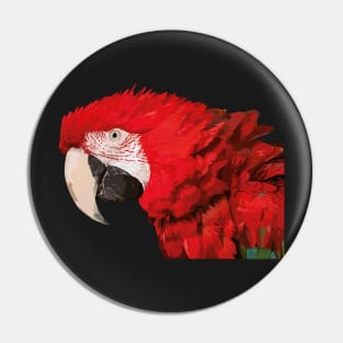 Green-winged Macaw (Ara chloropterus) Pin