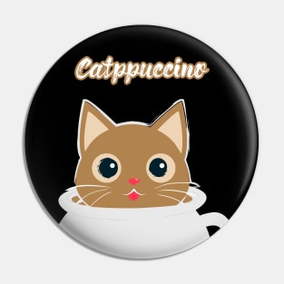 Cat-ppuccino Coffee Cats Pin