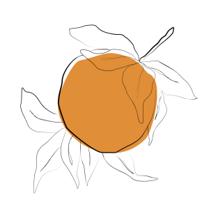 drawing orange T-Shirt