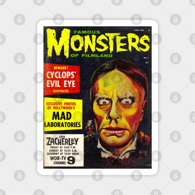 Famous Monsters of Filmland - Zacherley Magnet by TheArtOfBrooklyn