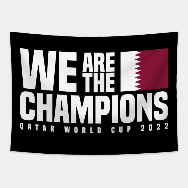 Qatar World Cup Champions 2022 - Qatar Tapestry by Den Vector