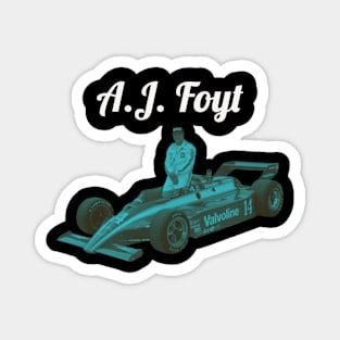 Retro Foyt Magnet