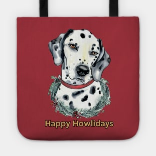 Happy Howlidays Dalmation Tote