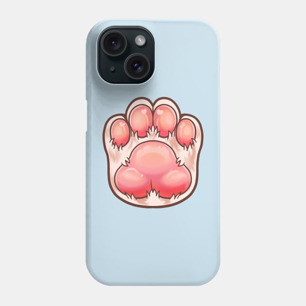 cute furry cat paw Phone Case by ISAGU ART STORE