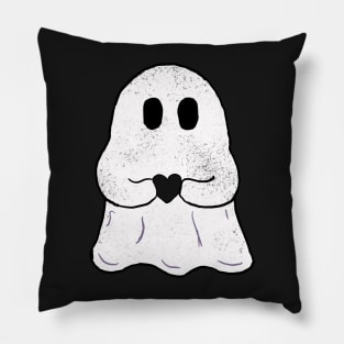 Valentine’s Day ghost black heart cute sticker cute design Pillow