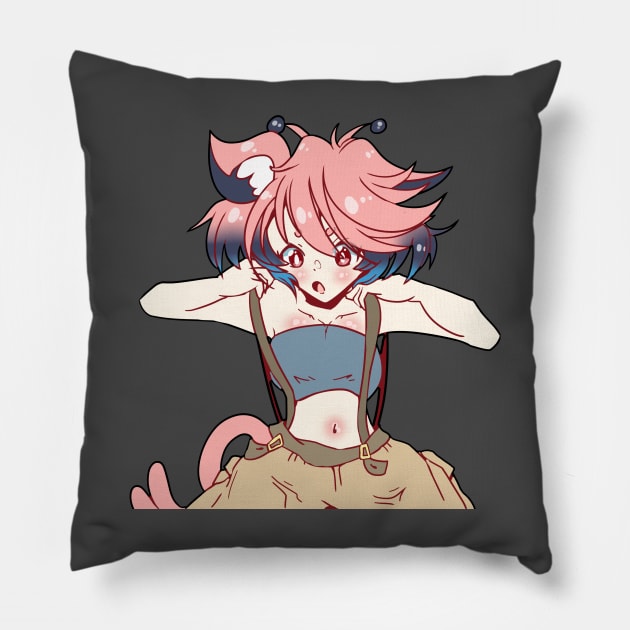 Worker Aki Pillow by kelsmister