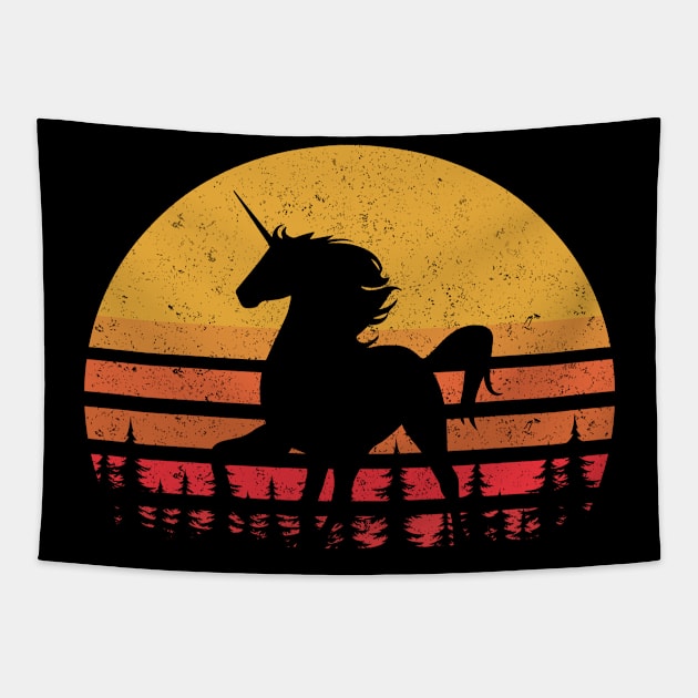 Vintage Unicorn Tapestry by LotusTee