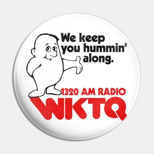 1320 WKTQ Pittsburgh Retro Defunct Radio Station Pin