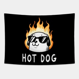 Cool Hot Dog Wiener Dog Tapestry