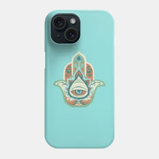 Hamsa Hand - Turquoise(December) Phone Case