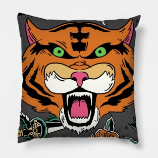 Tiger fury Pillow