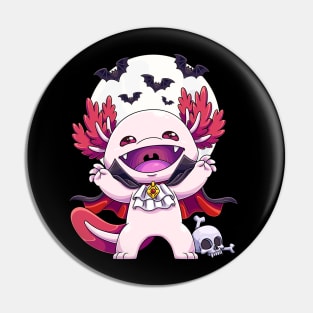 Vampalotl - Vampire Axolotl Pin