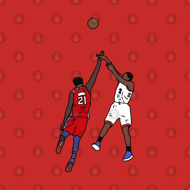 Kawhi Leonard Game Winner vs. Philadelphia by rattraptees